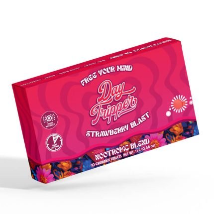Day Tripper Blue Lotus Mushroom Tablets - Strawberry Safari