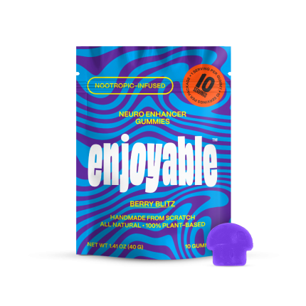 enjoyable Mushroom Gummies - Berry Blitz 10 Count