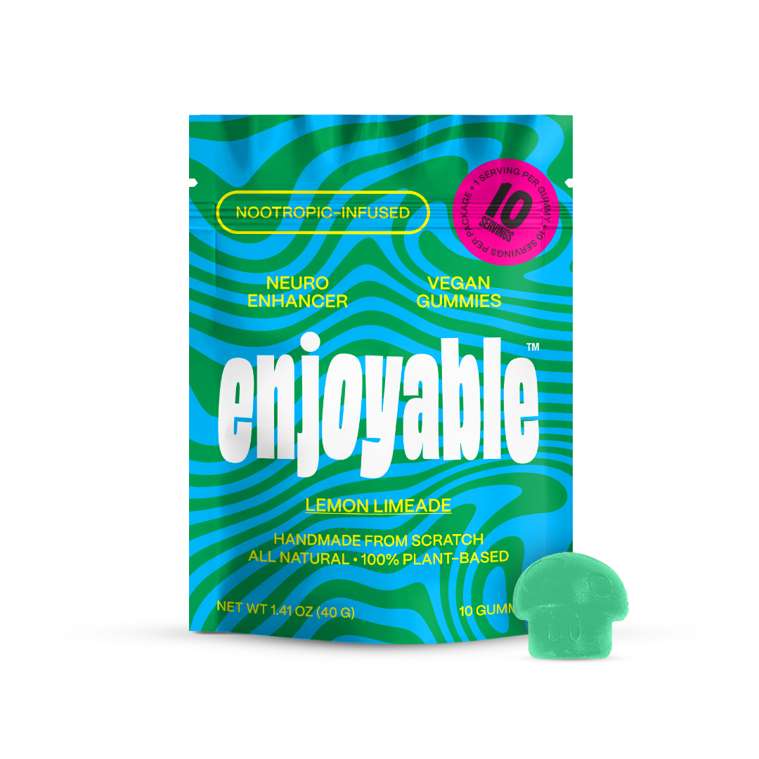 enjoyable Mushroom Gummies - Lemon Limeade 10 Count