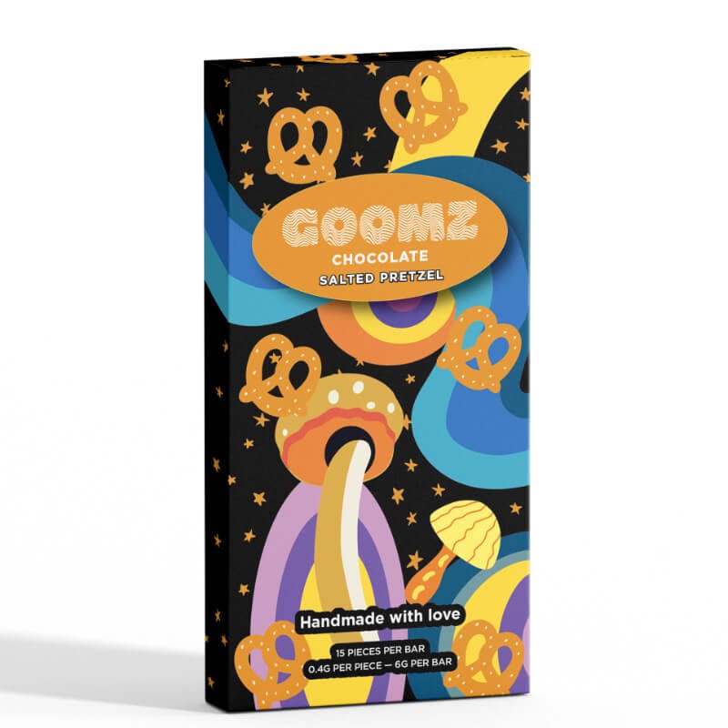 Goomz Mushroom Chocolate - Salted Pretzel