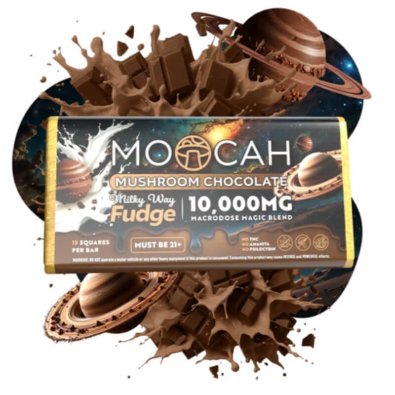 Moocah Milky Way Fudge Mushroom Chocolate Bar
