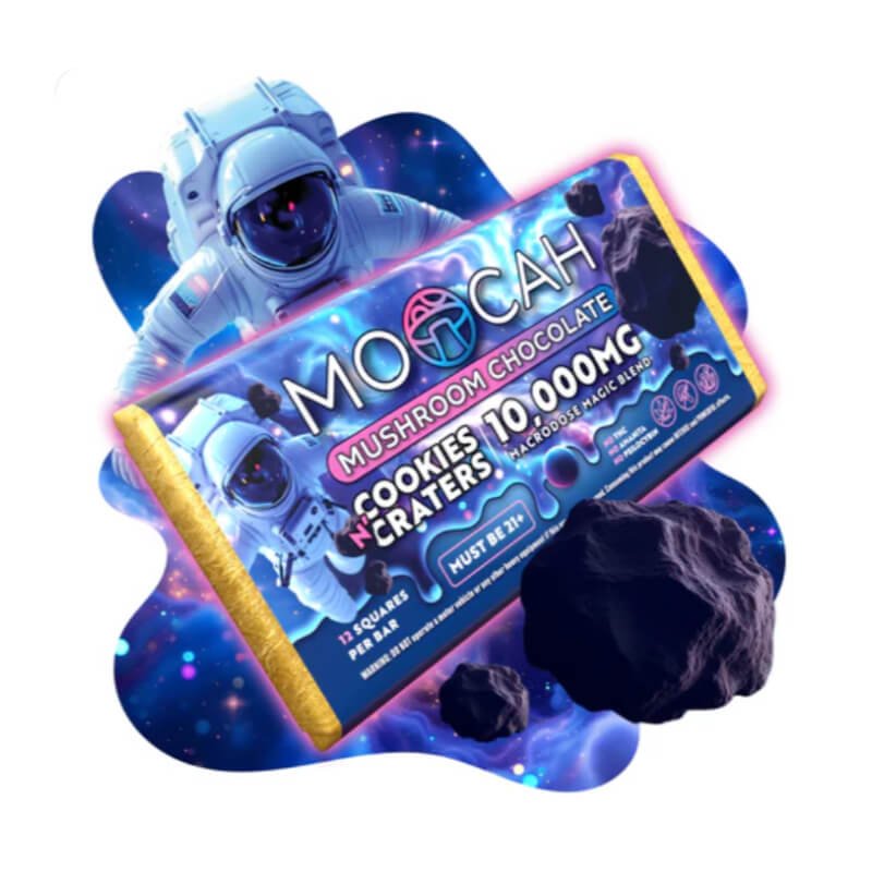 Moocah - Mushroom Chocolate Bar - Cookies and Craters