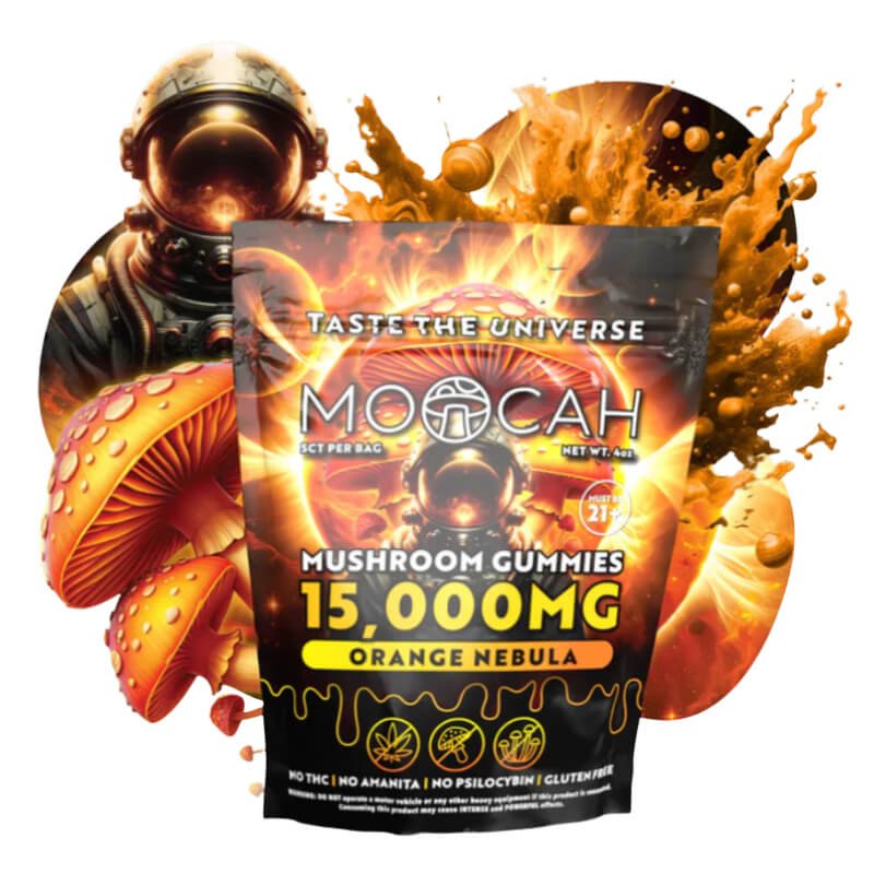 Moocah Mushroom Gummies - Orange Nebula