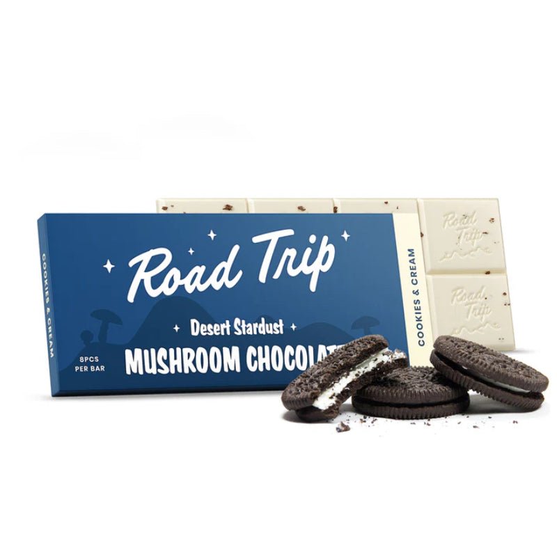 Road Trip Mushroom Chocolate Bar - Cookies and Cream