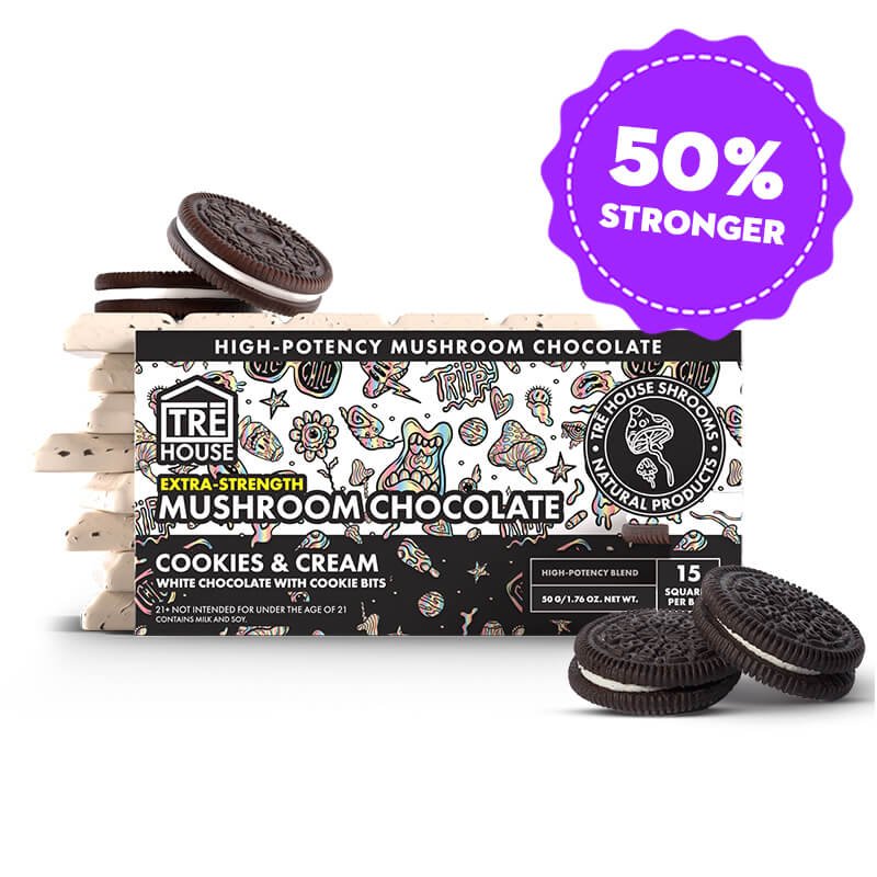 Tre House Chocolate Bar - Cookies and Cream - Extra Strength