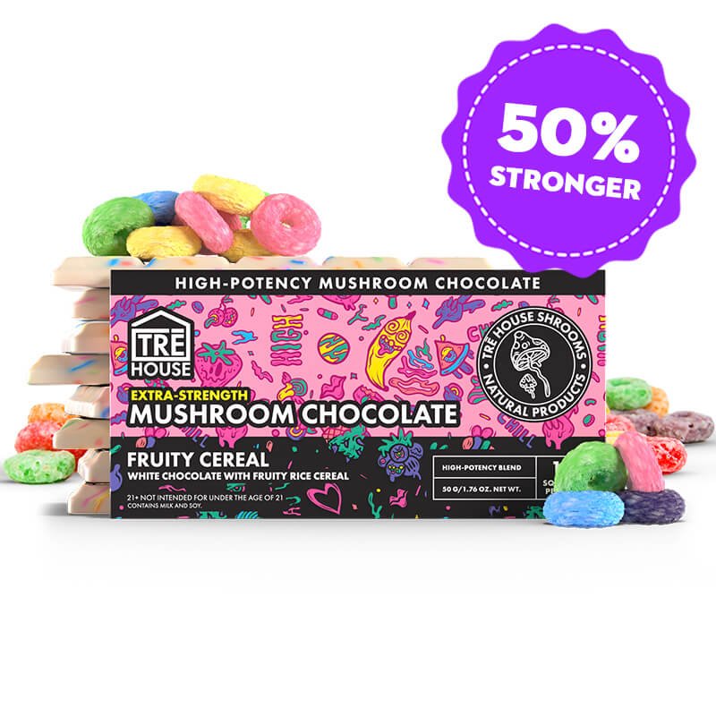 Tre House Chocolate Bar - Fruity Cereal - Extra Strength