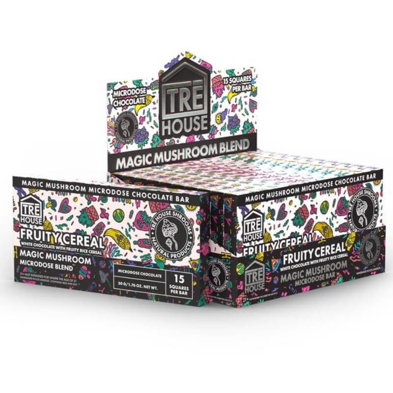 TRE House Mushroom Chocolate Bar - Fruity Cereal - 15 Squares