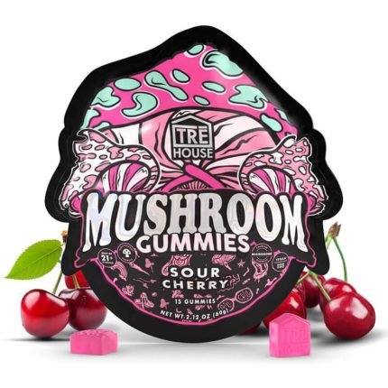 TRE House Sour Cherry Mushroom Gummies
