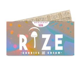 Rize Mushroom Chocolate Bar – Cookies & Cream – 12g Megadose