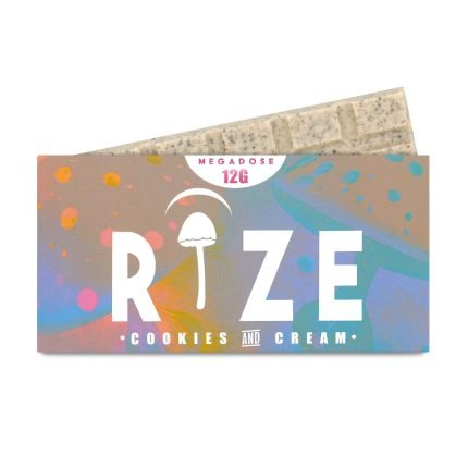 Rize Mushroom Chocolate Bar – Cookies & Cream – 12g Megadose