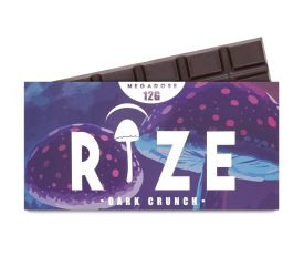 Rize Mushroom Chocolate Bar – Dark Crunch – 12g Megadose