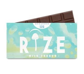Rize Mushroom Chocolate Bar – Milk Crunch – 12g Megadose