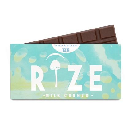 Rize Mushroom Chocolate Bar – Milk Crunch – 12g Megadose