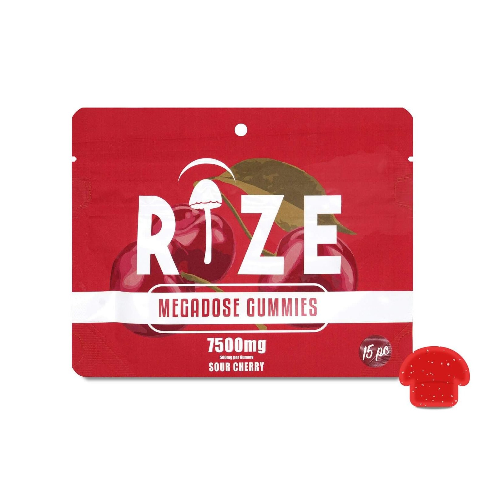 Rize Super Cherry Mushroom Gummies - 7500 mg